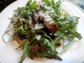 Pork Belly and Morel Spring Salad