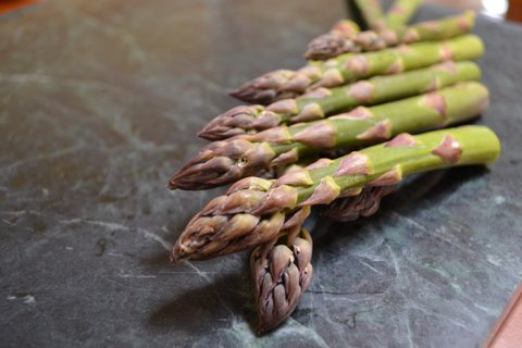 Spring veggies in a coconut sesame sauce