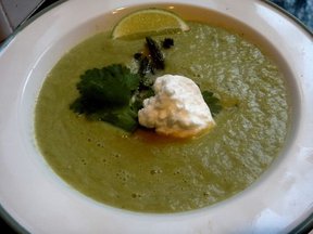 Asparagus Cilantro Thyme Soup 