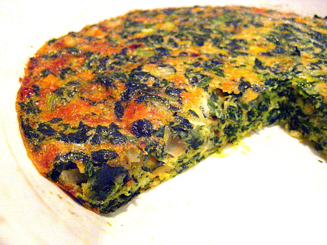 Crustless Spinach Pie