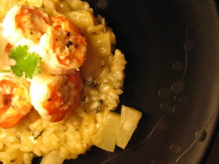 Pineapple Cilantro Risotto