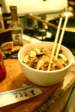 Ramen Stir-fry with Sesame, Shiitake, & Ginger