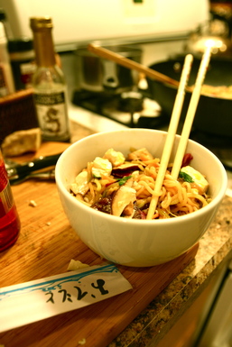 Ramen Stir-fry with Sesame, Shiitake, & Ginger
