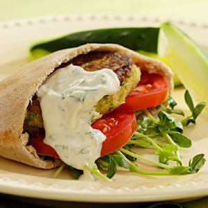 World's Easiest Falafel and Tzatziki