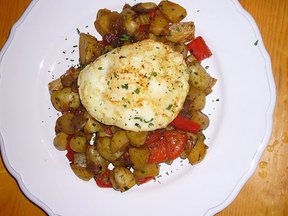 Vegetable Hash & Fried Egg