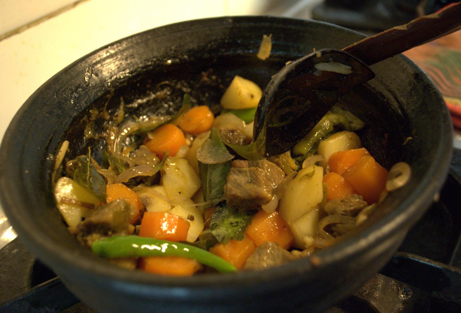 meat sweet potato carrot stew
