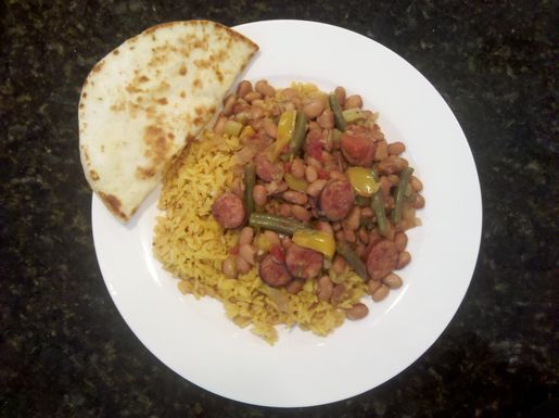 Beanssausageandrice