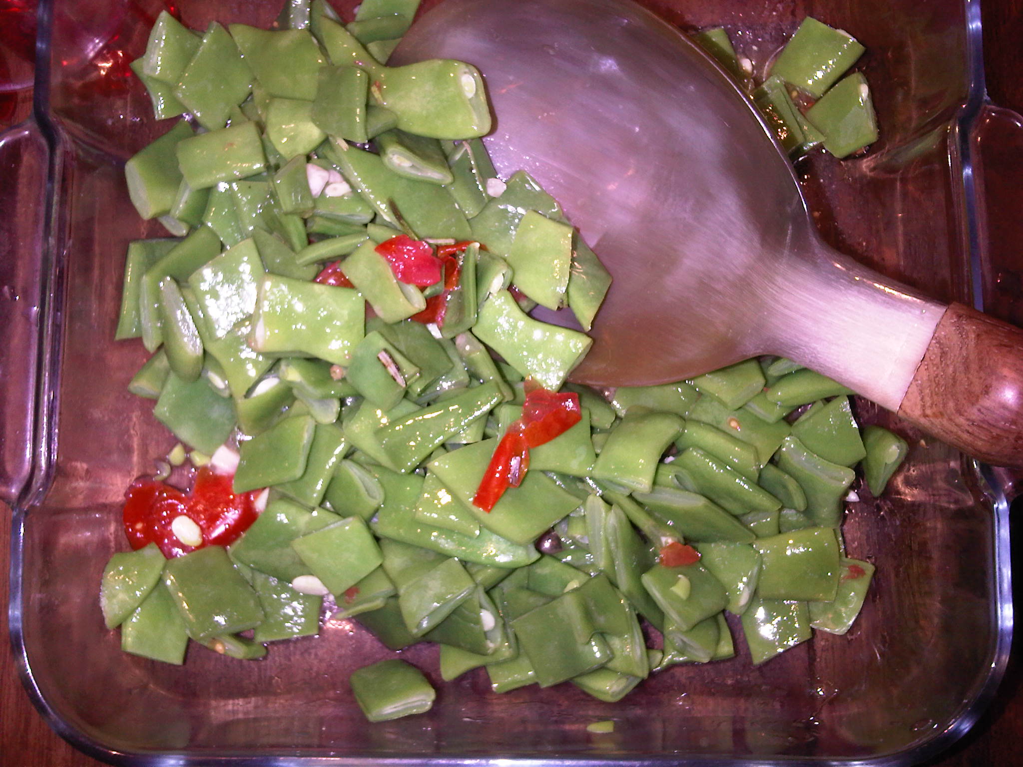Who knew they are called Romano? Quick green bean salad