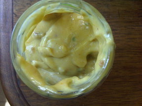 Walnut aioli with anchovy and turmeric