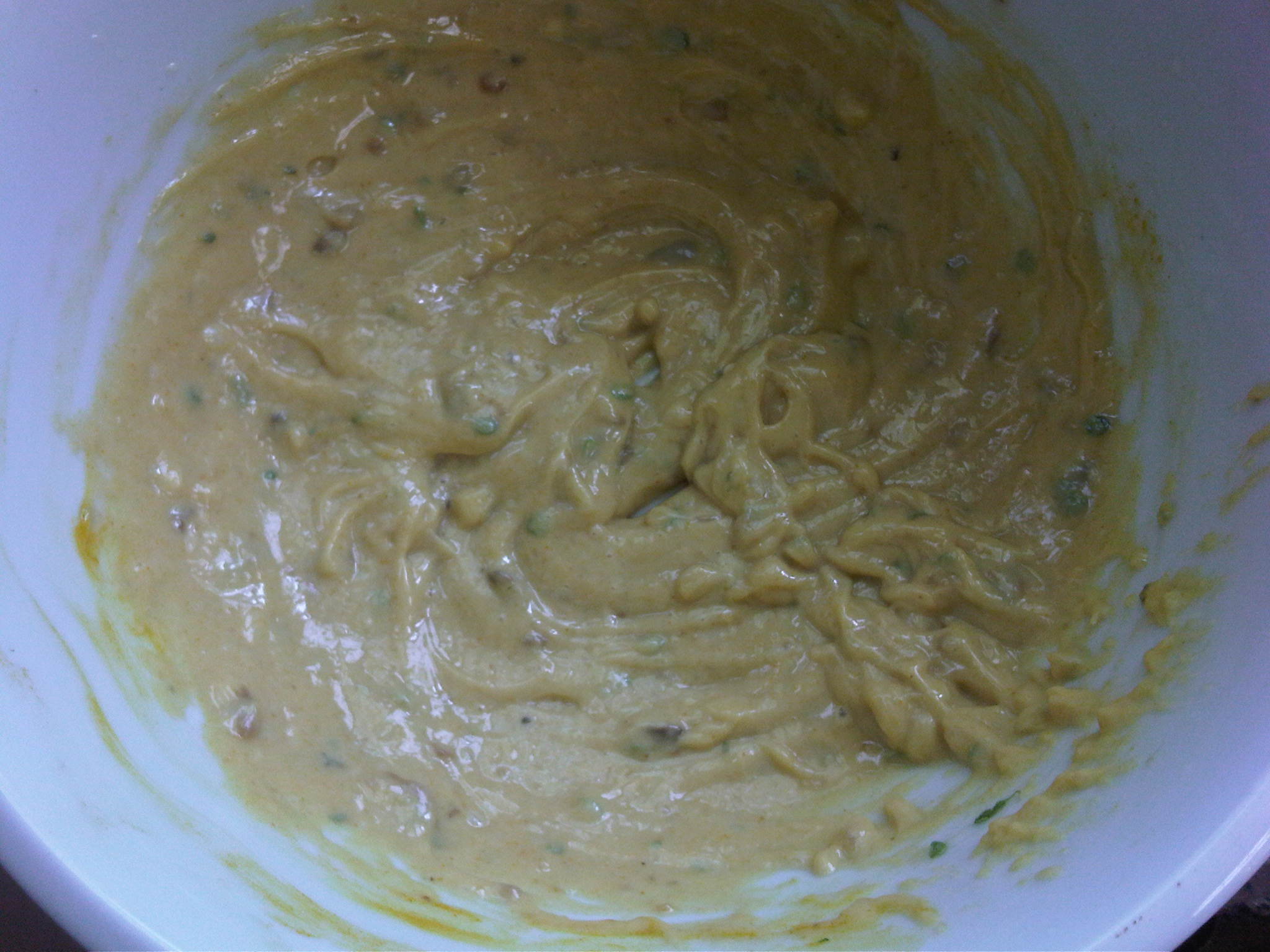Walnut aioli with anchovy and turmeric