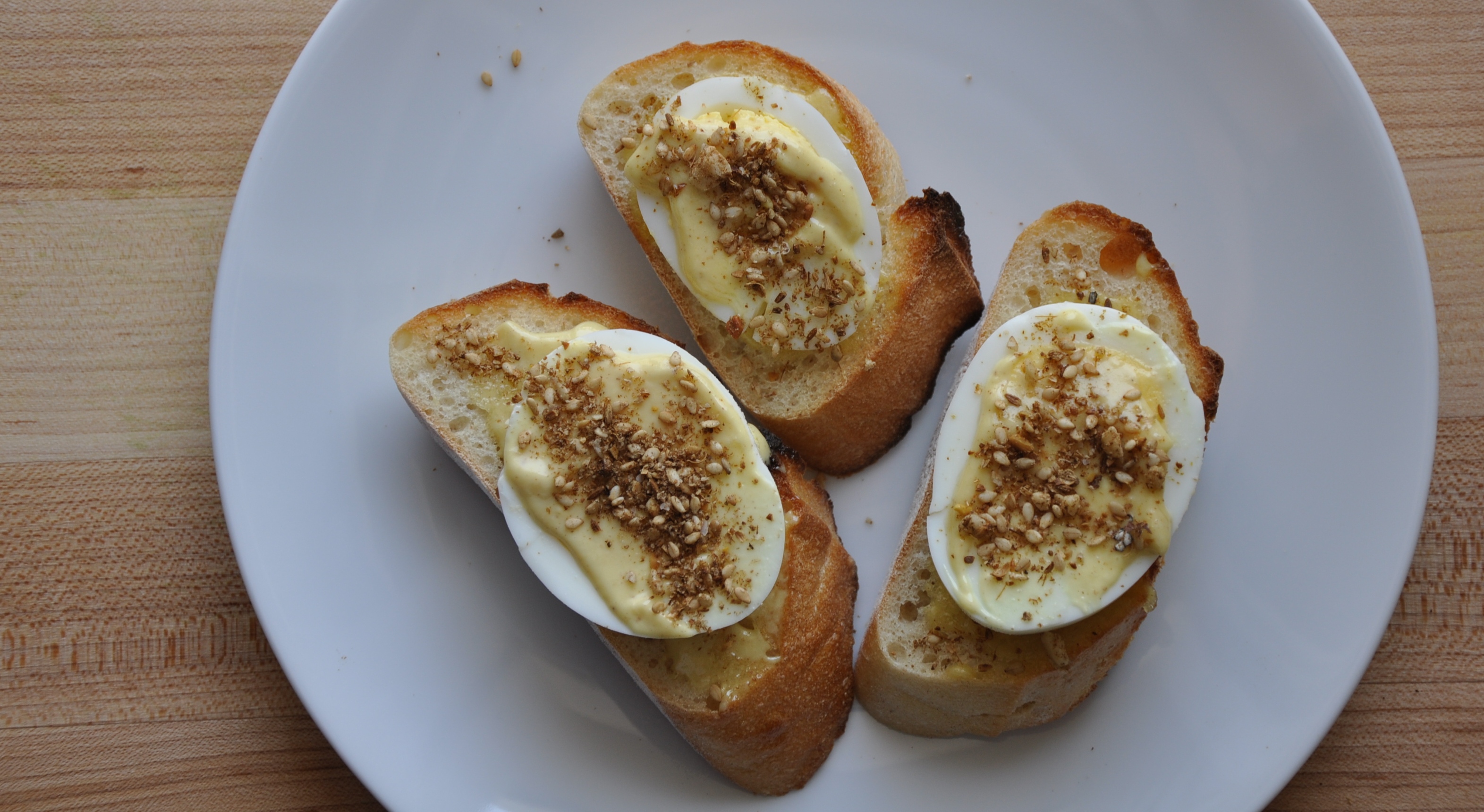 Hard Cooked Eggs, Lime Aioli and Dukkah Recipe on Food52