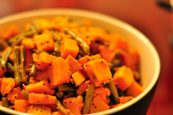Sweet Potato & Green Bean Sabji