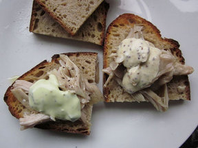 Chicken Confit with Two Aiolis