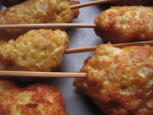 Peanut Butter Aioli with 'Thai' Chicken Satays