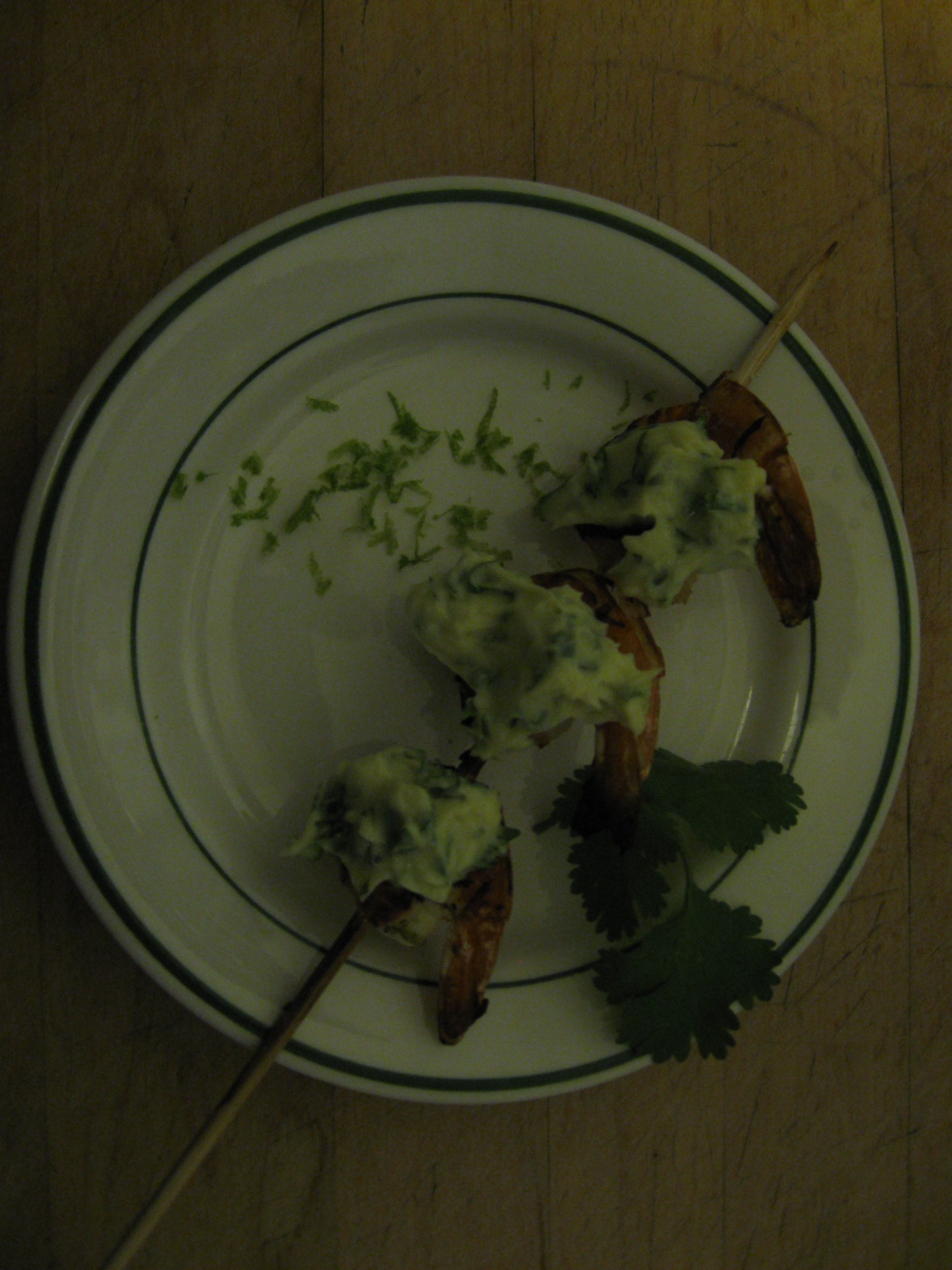Limey Grilled Shrimp with Cilantro-Lime Aïoli