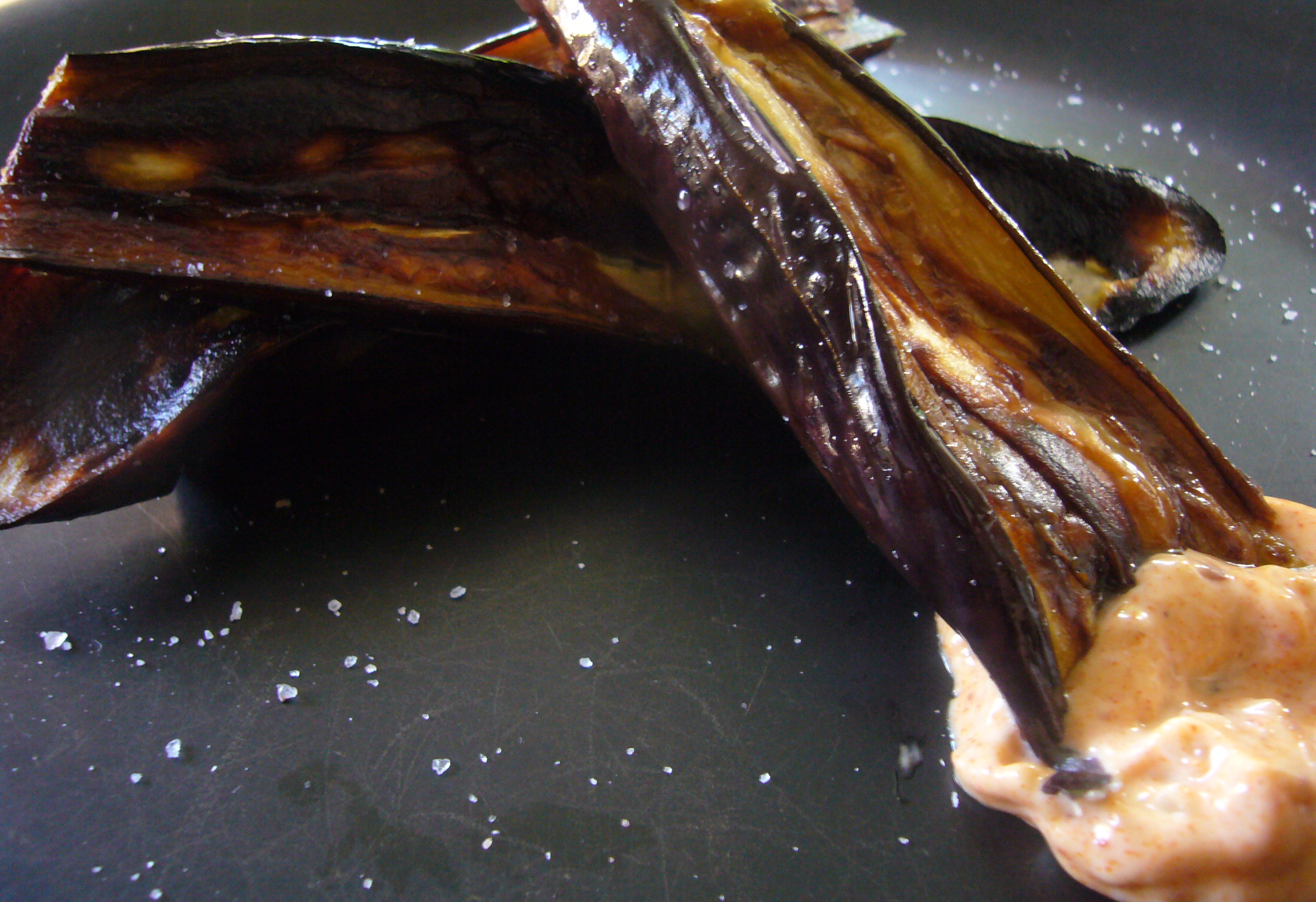 Simple Roasted Eggplant with Berberé Aioli