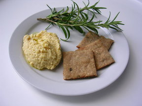Buckwheat Rosemary Crackers