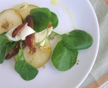 Watercress, Pear, and Brie Salad