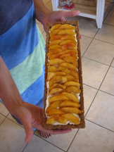 Texas Ginger Peach Tart with Pecan Crust