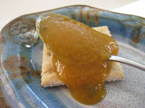 Peach Butter with Lemon Verbena