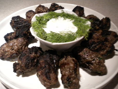 Kebapcheta with Tzatziki