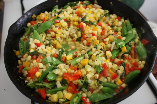 Summer Corn and Squash Saute