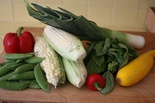 Summer Corn and Squash Saute