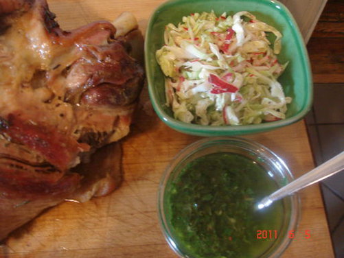 Portable Pork Sandwich (An homage to my favorite purveyor of pork at the flea)