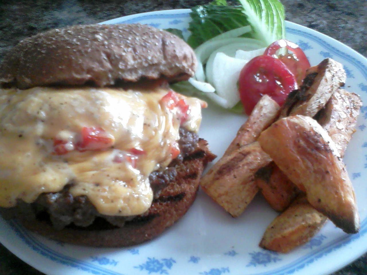 Cheese and Pimento Burgers
