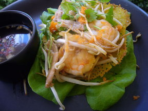Bánh Xèo - Vietnamese Crepes with Nuoc Cham Dipping Sauce