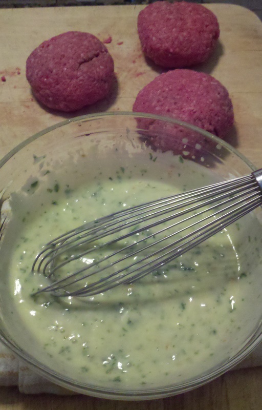Honey Habanero Aioli Burgers with Pickled Onions