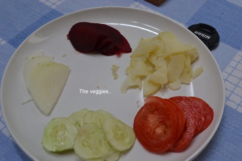 vegetable & chutney sandwich