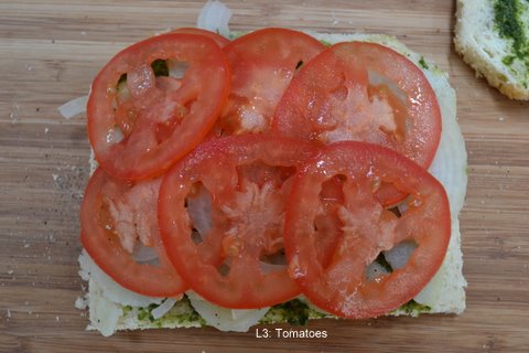 vegetable & chutney sandwich