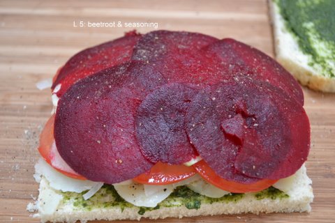 vegetable & chutney sandwich