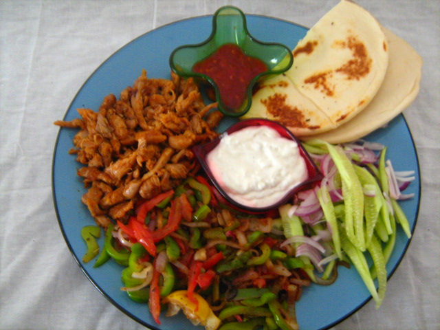 Chicken tikka fajita Shawarma