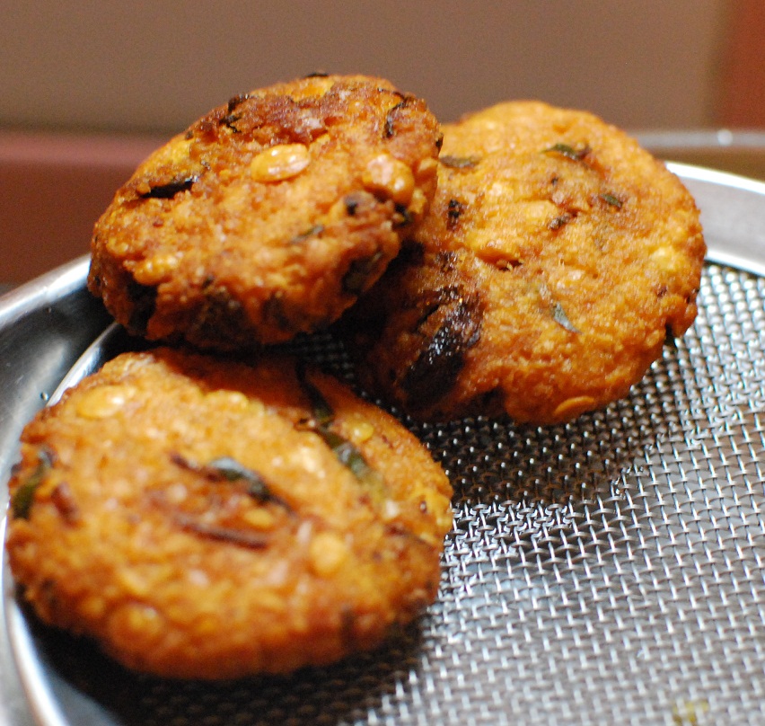 parippu vada or dal vada a common street food of Kerala
