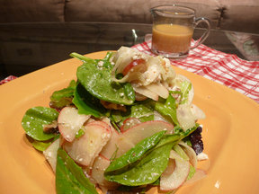 The Apple Doesn't Fall Far From The Lettuce Leaf Salad