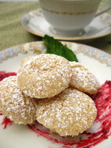 Lemon Financiers with Blackberry Jam
