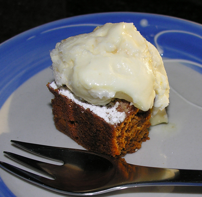 An easy, quick, kicked-up tomato soup cake