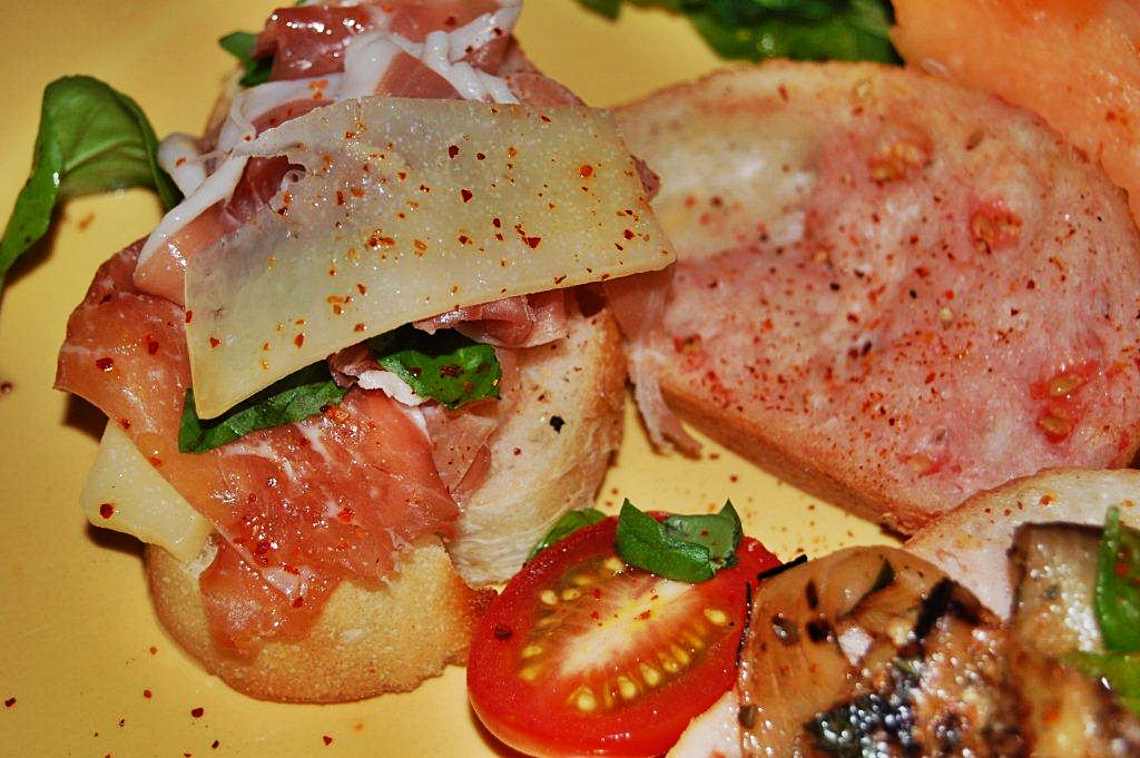 Petite Prosciutto and Cheese Sandwiches