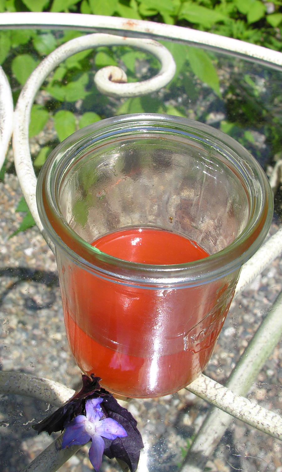 Herbed berries in wine