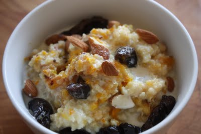Millet Porridge with Roasted Oranges & Almonds, 3 Ways