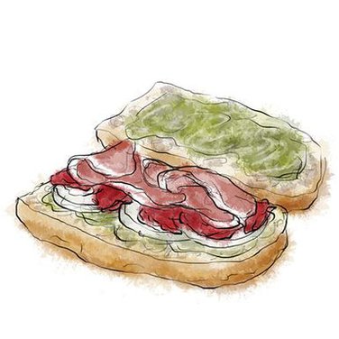 Mediterranean Pressed Sandwich