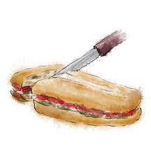 Mediterranean Pressed Sandwich