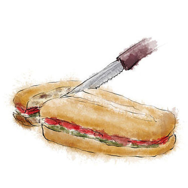 Mediterranean Pressed Sandwich