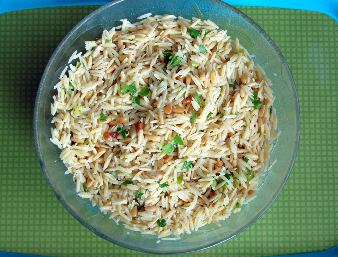 Orzo with Toasted Pine Nuts