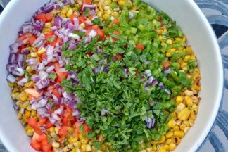 Cold Corn Salad with Some Heat