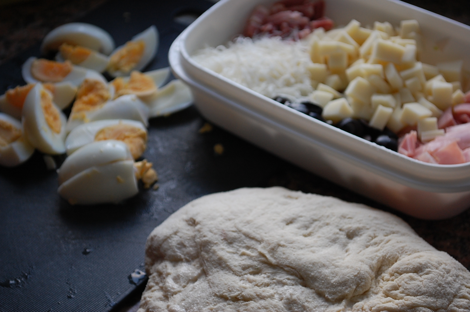 Casatiello Napoletano - Stuffed Italian Bread