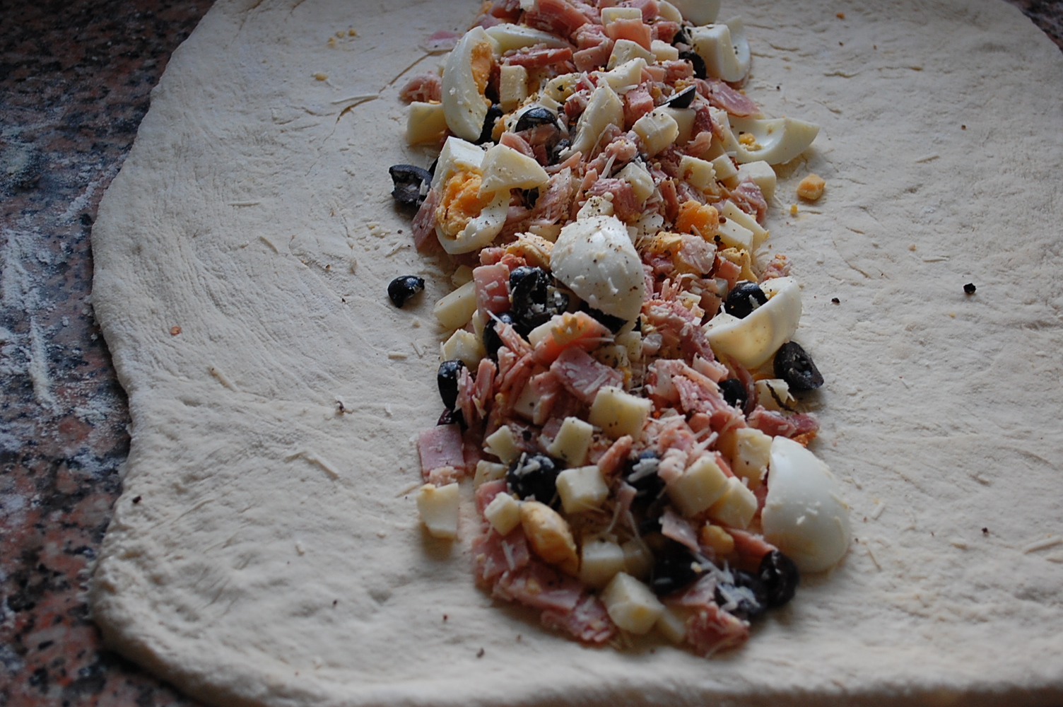 Casatiello Napoletano - Stuffed Italian Bread