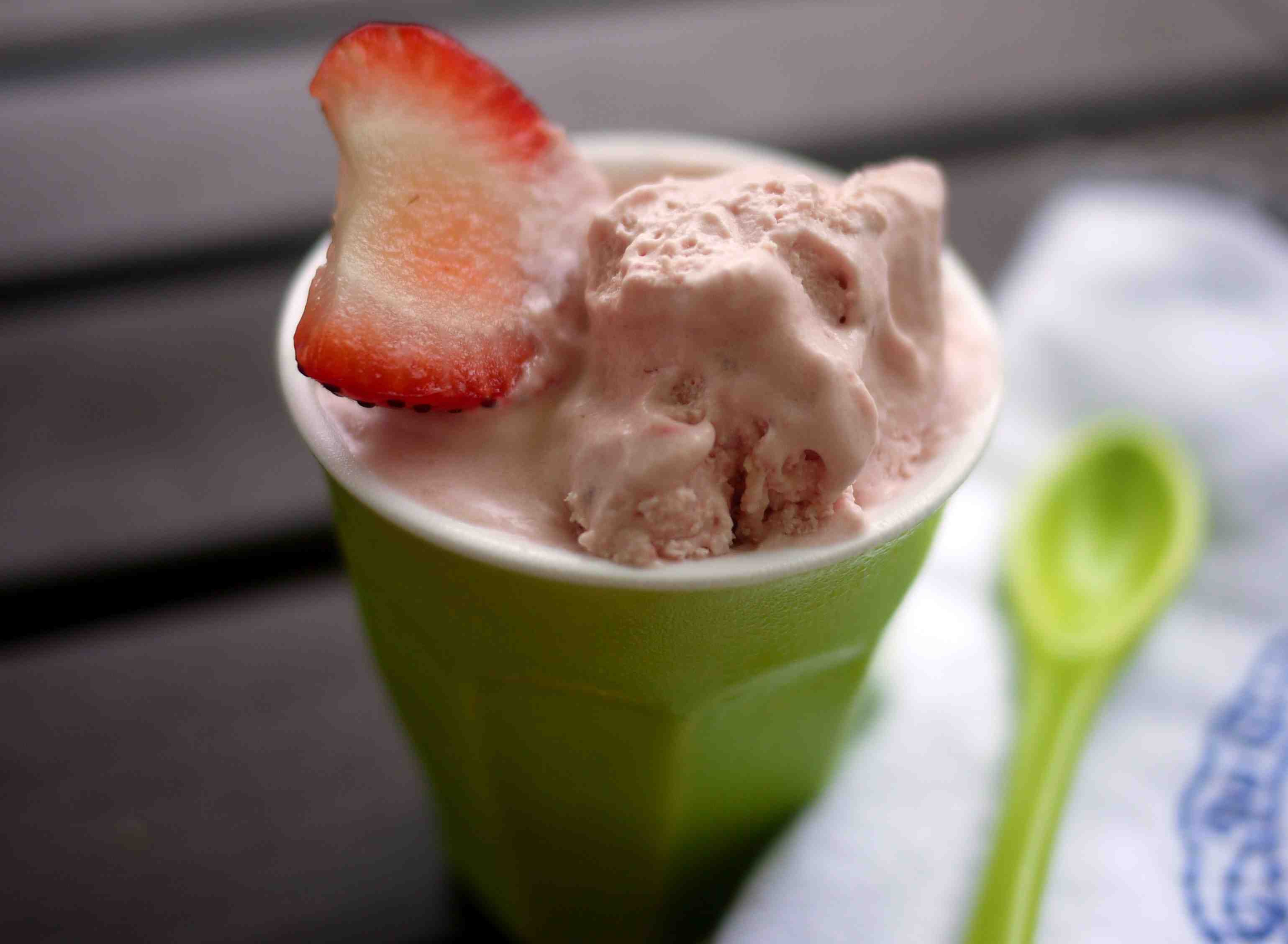 Strawberry and Lime Ice Cream